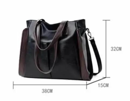 Large Women's Soft Leather Tote Bag (One Piece)