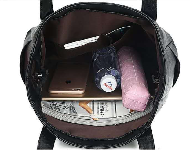 Large Women's Soft Leather Tote Bag (One Piece)