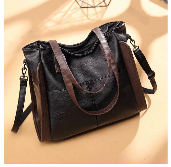 Large Women's Soft Leather Tote Bag (One Piece)